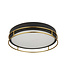 Searchlight Moderne IP44-Deckenleuchte Phoenix Ø40cm - Schwarz/Gold