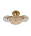 Searchlight Industrielle Deckenleuchte Wagon Wheel 6L - Bronze/Bernstein