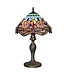 Searchlight Klassische Tiffany-Tischleuchte Dragonfly - Bronze/Tiffanyglas