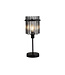 Searchlight Moderne Tischleuchte Swizzle - Schwarz/Rauchglas