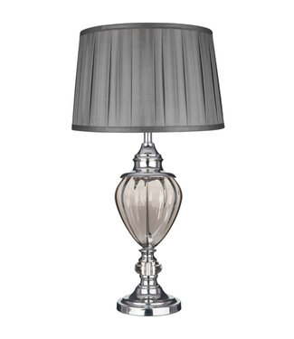 Searchlight Tischleuchte Greyson - Rauchglas/Grau