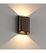 Artdelight Moderne LED Wandleuchte Diaz S - Dunkel Antikbronze