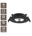 Artdelight runder LED-Einbaustrahler Dublin - Schwarz