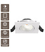 Artdelight quadratischer LED-Einbaustrahler Dublin - Weiß