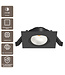 Artdelight quadratischer LED-Einbaustrahler Dublin - Schwarz