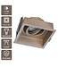Artdelight quadratischer GU10-Einbaustrahler Rex - Champagner