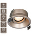 Artdelight runder GU10-Einbaustrahler Roura - Champagner