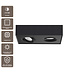 Artdelight Moderner LED Deckenstrahler Brooklyn 2L - Schwarz