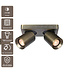 Artdelight Industrieller Deckenstrahler Megano 2L - Antikbronze