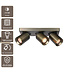 Artdelight Industrieller Deckenstrahler Megano 3L - Antikbronze