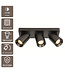Artdelight Industrieller Deckenstrahler Megano 3L - Gun Metal