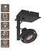 Artdelight Moderner Deckenstrahler Meist 1L - Schwarz