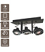 Artdelight Moderner Deckenstrahler Meist 3L - Schwarz