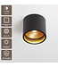 Artdelight Moderne LED-Deckenleuchte Orleans - Schwarz/Kupfer