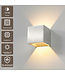 Artdelight Robuste LED Wandleuchte Cube - Aluminium