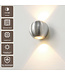 Artdelight Runde LED Wandleuchte Denver - Aluminium
