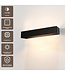 Artdelight Moderne LED-Wandleuchte Mainz XL - Schwarz