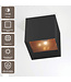 Artdelight Industrielle LED-Deckenleuchte Brock - Schwarz/Kupfer