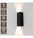 Artdelight Moderne LED-Wandleuchte Vegas 250 - Schwarz