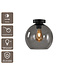 Artdelight Glas-Deckenleuchte Marino 25 cm - Rauchgrau