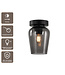 Artdelight Glas-Deckenleuchte Tombo 12,5 cm - Rauchgrau