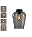 Artdelight Glas-Deckenleuchte Tombo 23 cm - Rauchgrau