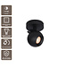 Artdelight Stilvoller Deckenstrahler Bolero 1L - Schwarz