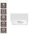 Artdelight Moderner LED Deckenstrahler Brooklyn 1L - Weiß