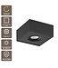 Artdelight Industrieller LED-Deckenstrahler Brooklyn 1L Dim to Warm - Schwarz
