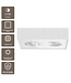 Artdelight Moderner LED Deckenstrahler Brooklyn 2L - Weiß