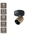 Artdelight Moderner LED Deckenstrahler Houston 1L - Schwarz/Champagner