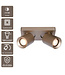 Artdelight Industrieller Deckenstrahler Megano 2L - Champagner