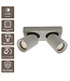 Artdelight Industrieller Deckenstrahler Megano 2L - Seidengrau