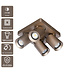 Artdelight Industrieller Deckenstrahler Megano 4L - Champagner