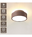 Artdelight Stilvolle LED-Deckenleuchte Chicago 150 - Dunkelbronze