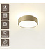 Artdelight Stilvolle LED-Deckenleuchte Chicago 250 - Warmgold