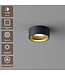 Artdelight Moderne LED-Deckenleuchte Oran - Schwarz/Mattgold