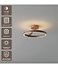 Artdelight Runde LED-Deckenleuchte Oregon - Dunkelbronze