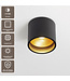 Artdelight Moderne LED-Deckenleuchte Orleans - Schwarz/Gold