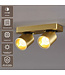 Artdelight Moderner 2-flammiger LED-Deckenstrahler Laguna - Gold