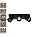 Artdelight Moderner 3-flammiger LED-Deckenstrahler Laguna - Schwarz