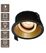 Artdelight runder GU10-Einbaustrahler Roura - Schwarz/Gold