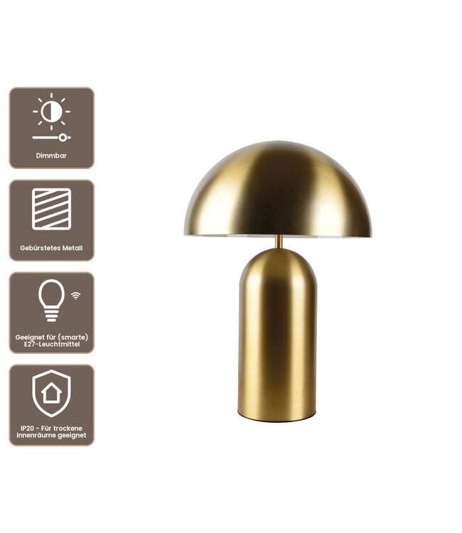 Artdelight Design-Tischleuchte Best 25 - Gold
