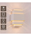 Artdelight Design-Wandleuchte Layers - Weiß/Gold