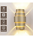 Artdelight Design-Wandleuchte Rolls - Champagner