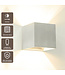 Artdelight Industrielle G9-Wandleuchte Gymm - Aluminium