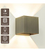 Artdelight Industrielle G9-Wandleuchte Gymm - Antikbronze