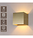 Artdelight Industrielle G9-Wandleuchte Gymm - Gold