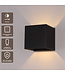 Artdelight Industrielle G9-Wandleuchte Gymm - Schwarz