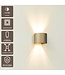 Artdelight Industrielle G9-Wandleuchte Gyro - Champagner